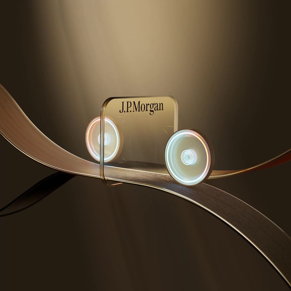 Graphic imagery, coins on a ribbon