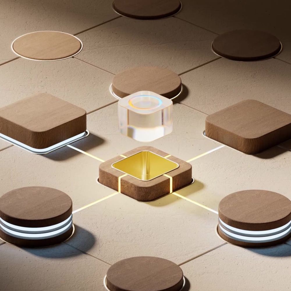 Graphic imagery, connected blocks