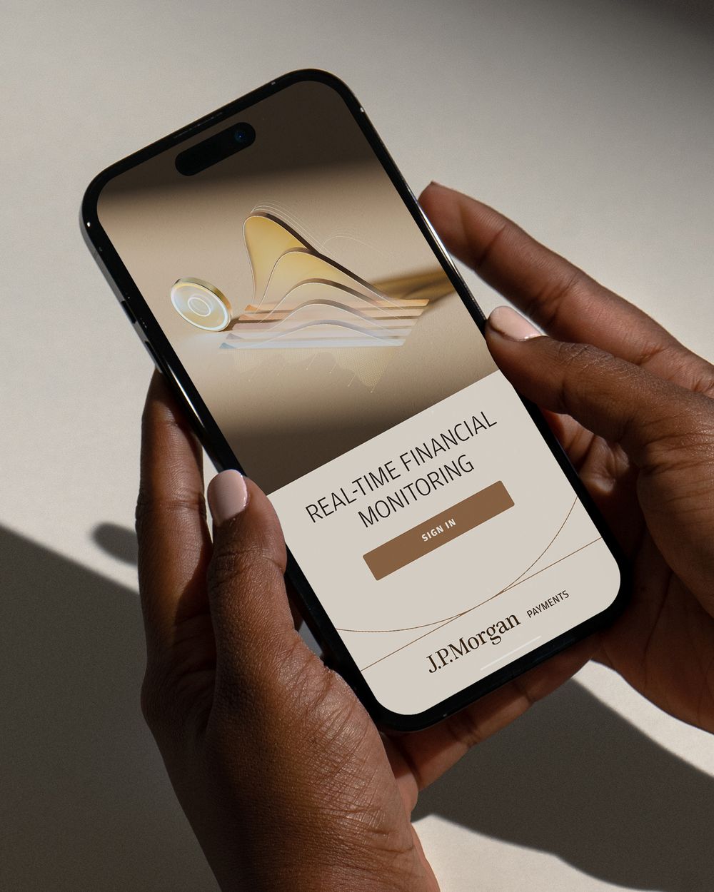 The app in hand
